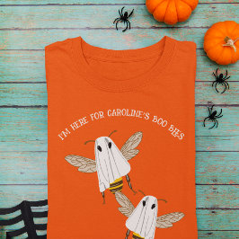 Camiseta Custom Message Boo Bees Halloween Graphic