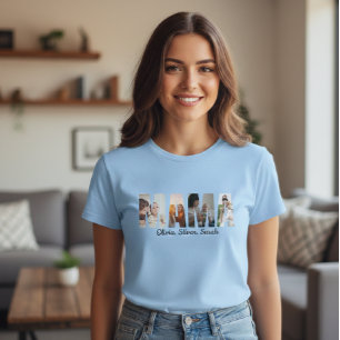 Camiseta Custom Mom Shirt, Personalized Mama Gift, Mother's