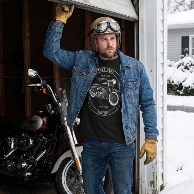 Camiseta Custom Name Biker Dad Long Sleeve Gift (Subido por el creador)