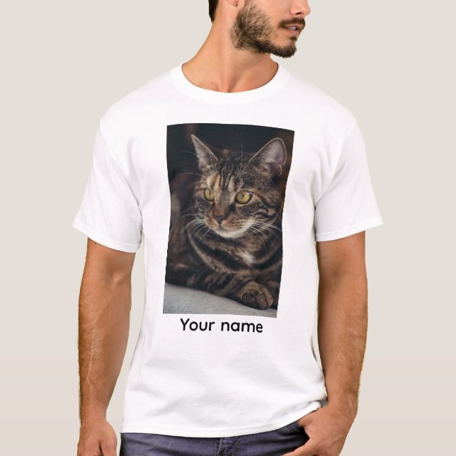 Camiseta Custom Name Cat T-Shirt (Anverso)