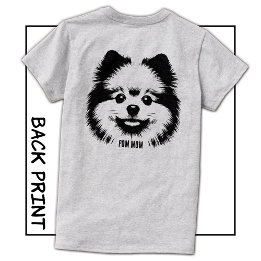 Camiseta Custom Name Or Text Pop Art Pomeranian Mom