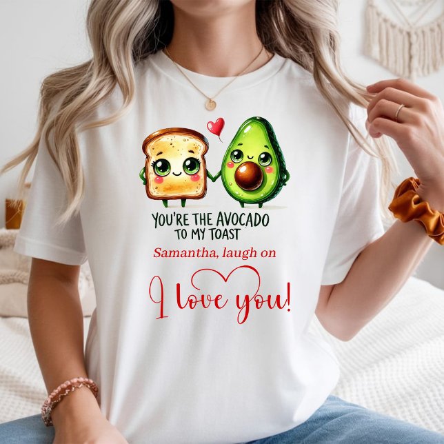 Camiseta Custom Name Valentine Women T-Shirt Funny Food (Custom Name Valentine Women T-Shirt Funny Food)