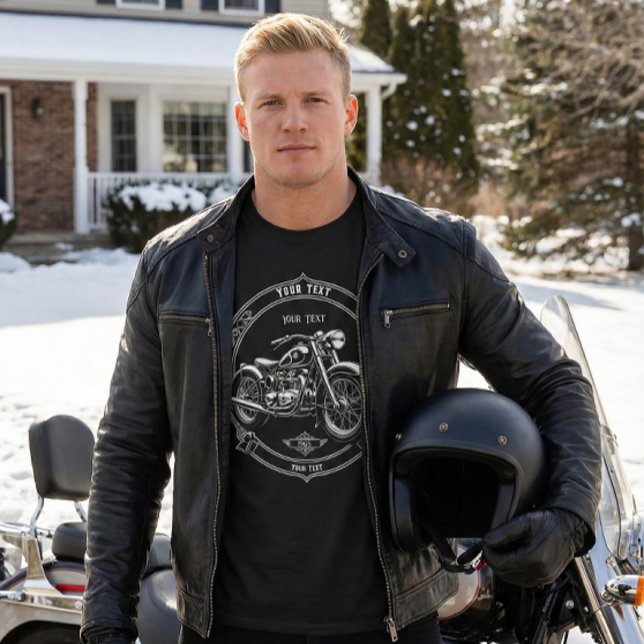 Camiseta Custom Name Vintage Motorcycle Gift Shirt (Subido por el creador)