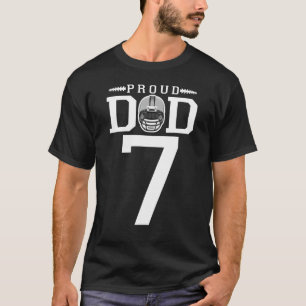 Camiseta Custom Number 7 Proud Football Dad Personalized Fo