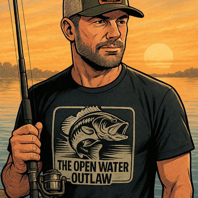 Camiseta Custom Open Water Bass Outlaw (Subido por el creador)