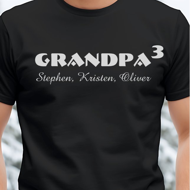 Camiseta Custom personalized children name grandpa dad day  (Subido por el creador)