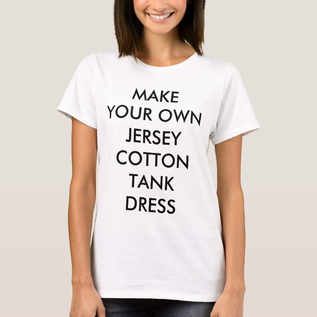 Camiseta Custom Personalized Tank Dress Blank Template (Anverso)