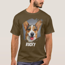 custom pet dog name photo dogs lover t-shirt cat
