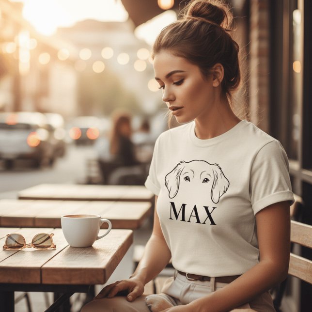 Camiseta Custom Pet Ear Name Shirt - Minimalist Dog Mom Gif (Subido por el creador)