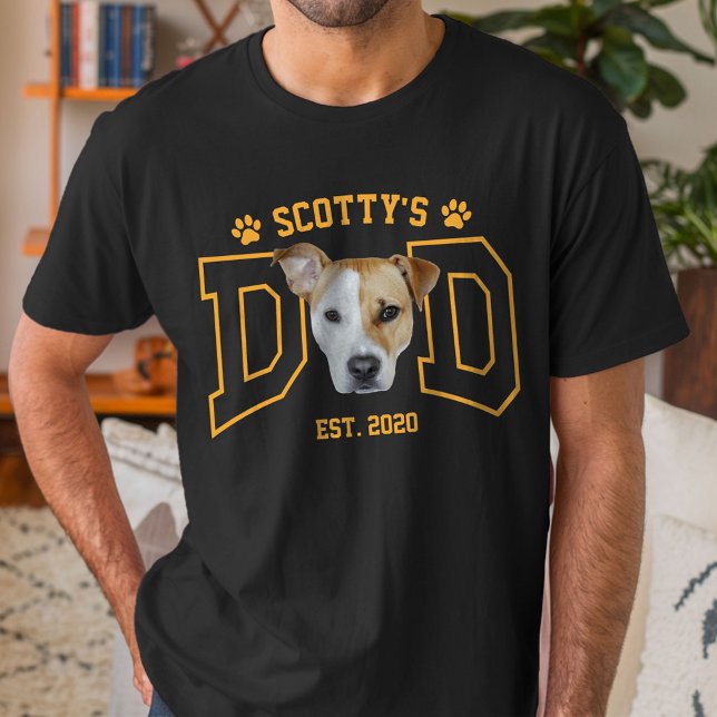 Camiseta Custom Pet Photo Face for Dog Dad Cat Dad (Subido por el creador)