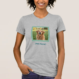 Camiseta Custom Pet Photo T-Shirt for Dog & Cat Moms