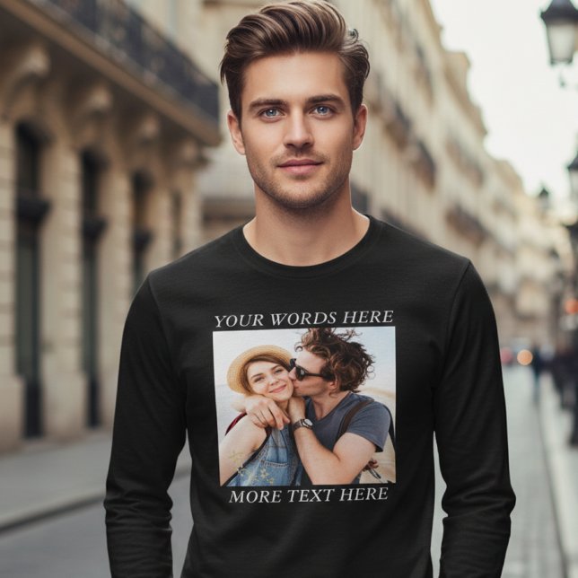 Camiseta Custom Photo and Text (Subido por el creador)