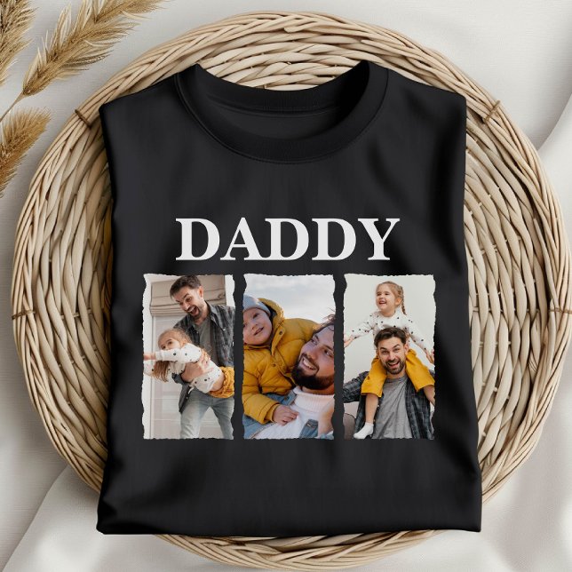 Camiseta Custom Photo Collage Daddy – Personalized Gift (Subido por el creador)