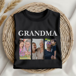 Camiseta Custom Photo Collage Grandma – Personalized Family