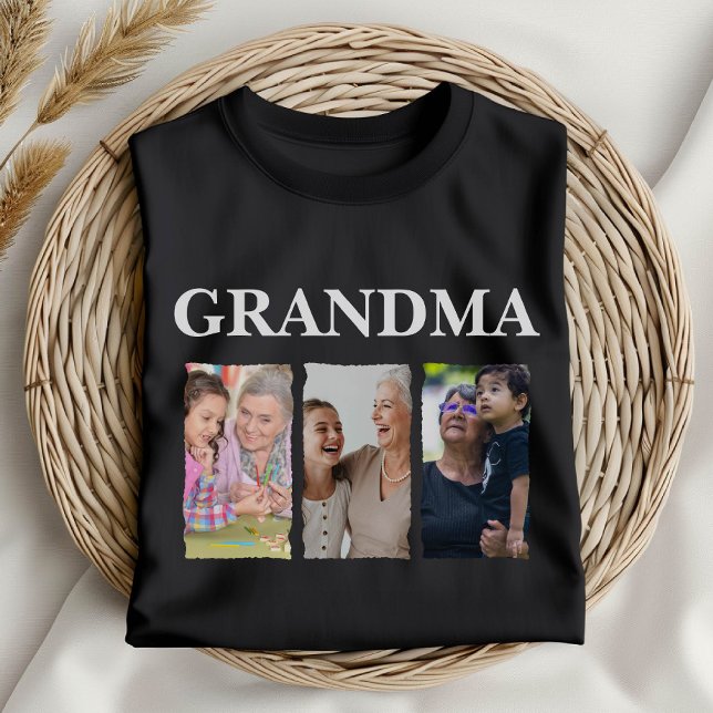 Camiseta Custom Photo Collage Grandma – Personalized Family (Subido por el creador)