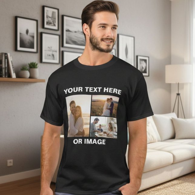 Camiseta Custom Photo & Text Shirt,  Personalized design (Subido por el creador)