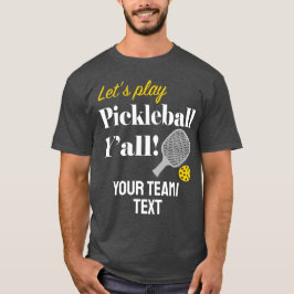 Camiseta Custom Pickleball Team Shirt Add Your Text Club
