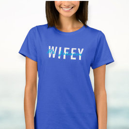 Camiseta Custom printed t-shirt Wifey Hubby Couple