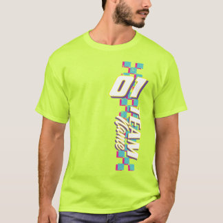 Camiseta Custom Retro 90s Race Team Number Shirt
