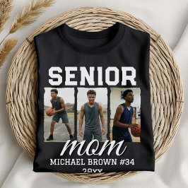Camiseta Custom Senior Mom Graduation Photo & Name