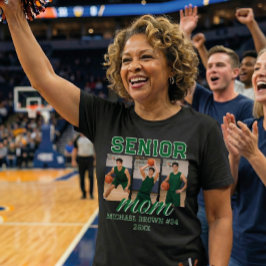 Camiseta Custom Senior Mom Graduation Photo & Name