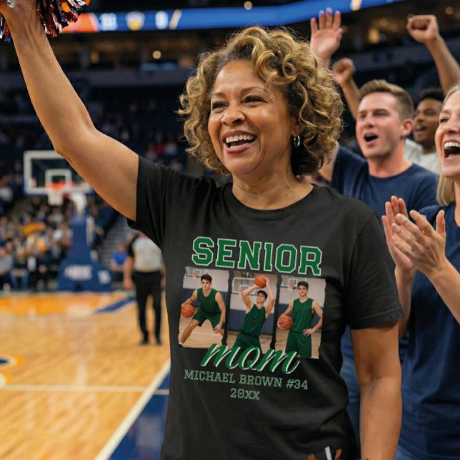 Camiseta Custom Senior Mom Graduation Photo & Name (Subido por el creador)