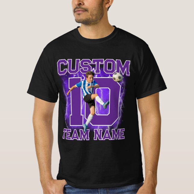 Camiseta Custom senior soccer player, team name & number  (Anverso)