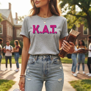 Camiseta Custom Sorority Greek Letters