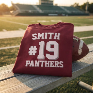 Camiseta Custom Sports Team Name Number Personalized