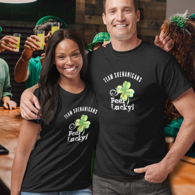Camiseta Custom St. Patrick's Day Team--I Feel Lucky (Subido por el creador)
