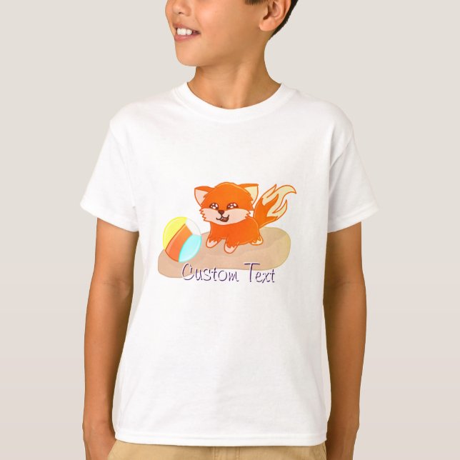 Camiseta Custom Text Summer Time Toys T-Shirt (Anverso)