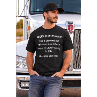 Camiseta Custom Truck Driver Definition Shirt Gift