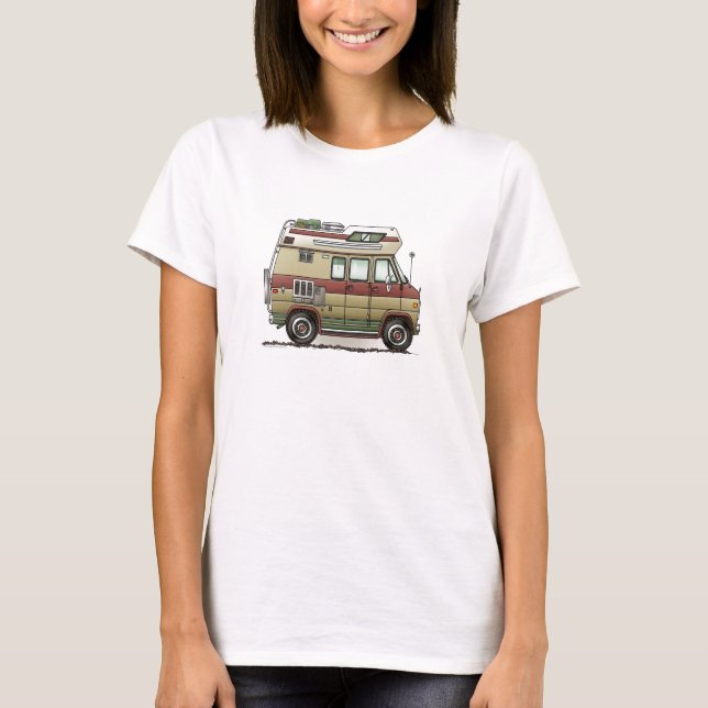 Camiseta Custom Van Camper RV T-Shirt (Anverso)