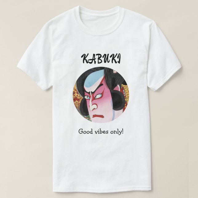 Camiseta Custom Vintage Aesthetic Japanese Kabuki Theater (Diseño del anverso)