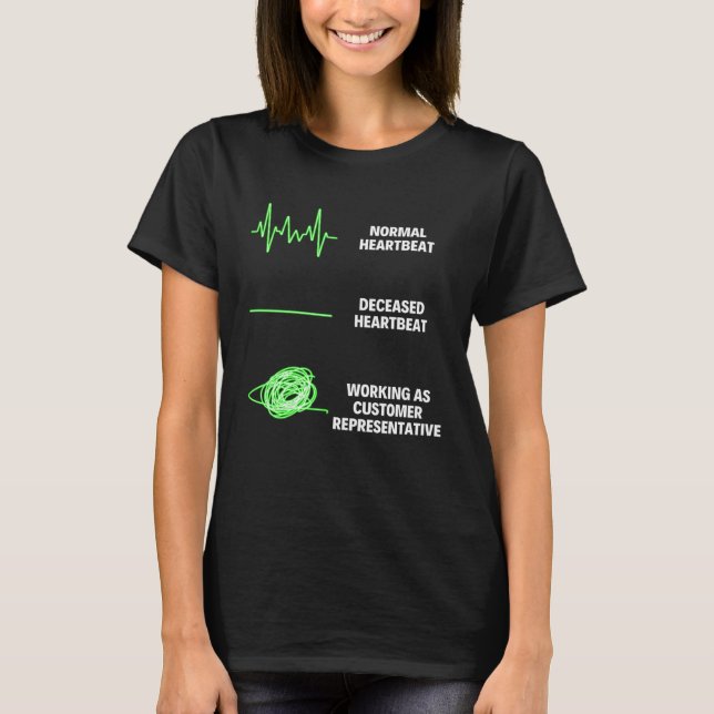 Camiseta Customer Service Representative Customer Relations (Anverso)