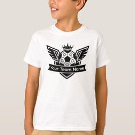 Camiseta Customisable Winged Soccer Ball Logo Team Children