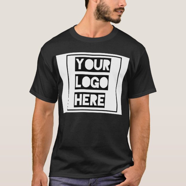 Camiseta Customizable Black T-shirt  (Anverso)