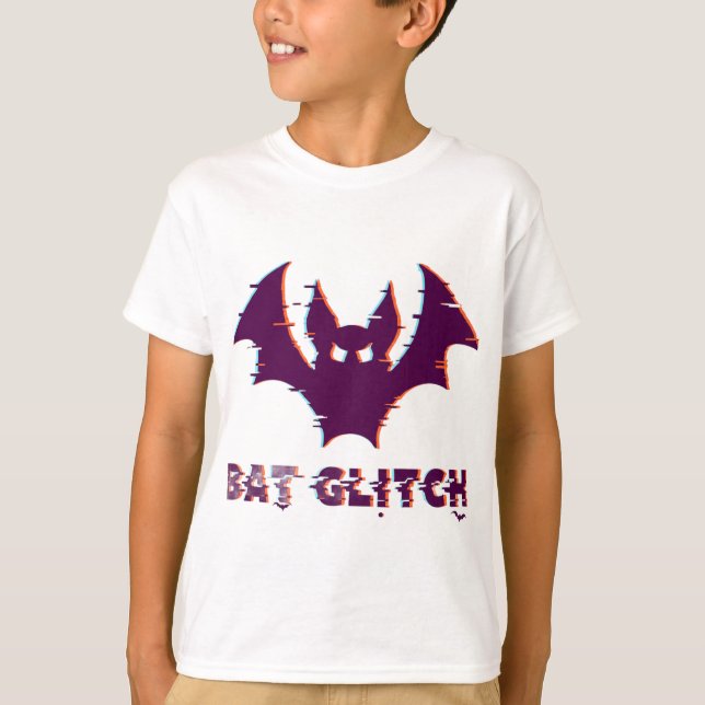 Camiseta Customizable Glitch Bat (Anverso)