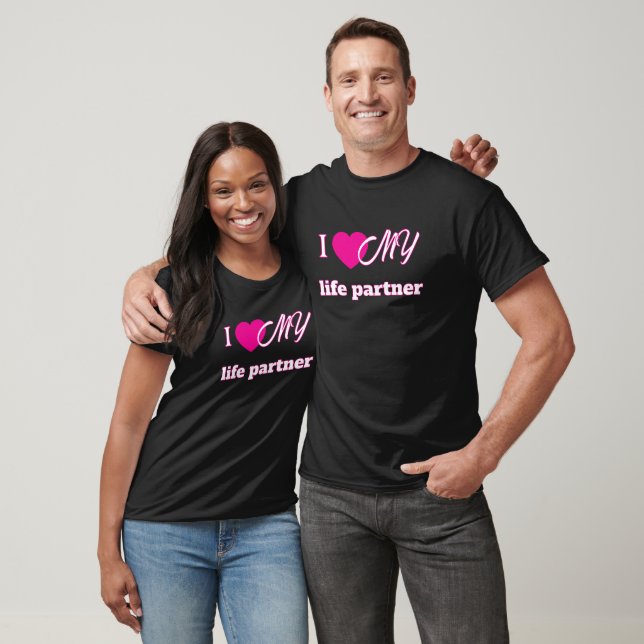Camiseta Customizable “I Love My” T-Shirt Template  (Unisexo)