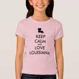 Camiseta Customizable KEEP CALM and LOVE LOUISIANA