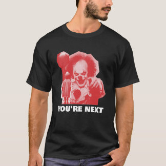 CAMISETA CUSTOMIZABLE SCARY CLOWN WITH BALLOON ADD PHRASE