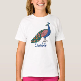 Camiseta customizable Vivid Humble Peacock 