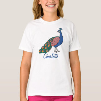 Camiseta customizable Vivid Humble Peacock 