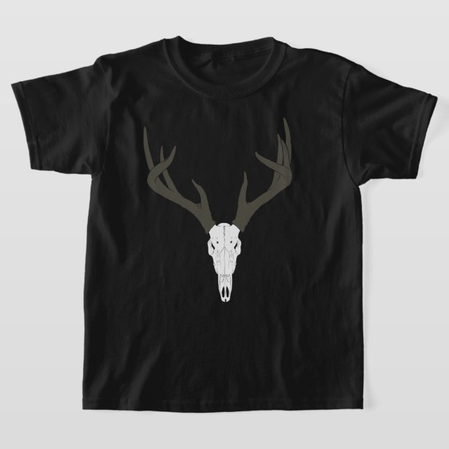 Camiseta Customizable White-Tailed Deer Skull (Distribución)
