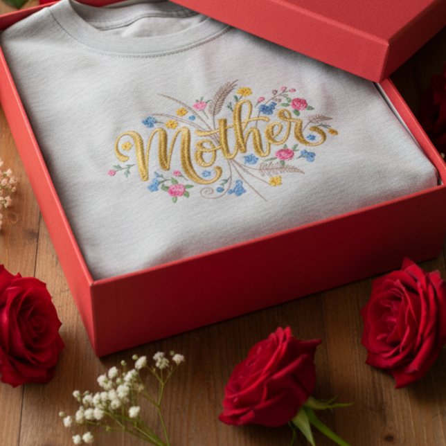 Camiseta Customized Mother Flower Design T-Shirt (Subido por el creador)