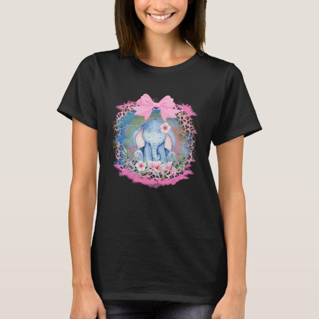 Camiseta Cut Elephant Flower Boho Elephant (Anverso)