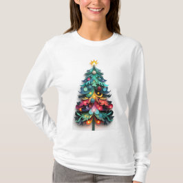 Camiseta Cut paper Christmas tree