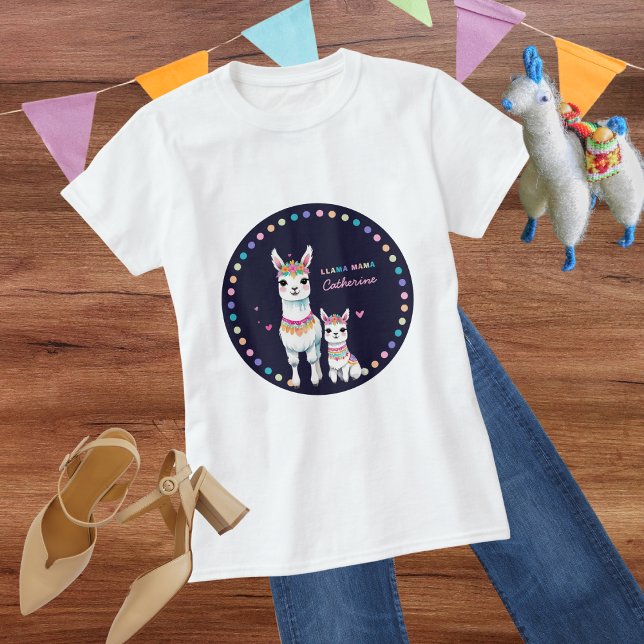 Camiseta Cuta acuarela llama a mamá Baby Shower mexicano (Subido por el creador)