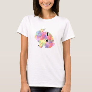 Camiseta Cuta acuarela Paint Rabbit Ears Easter Day Hipst