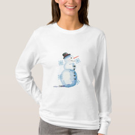 Camiseta Cuta acuarela Snowman